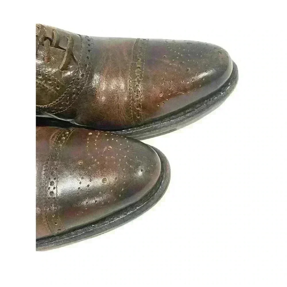 Freebird by Steven George Men's Brown Distressed Wingtip Oxford Shoes US 9 - Picture 7 of 11